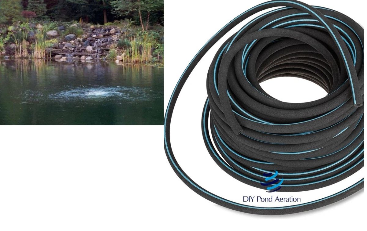 AERO-TUBE 20 Ft Diffuser Aeration Hose – 600 Gpm Bubble Tube For Ponds – Made In USA (AERO20)